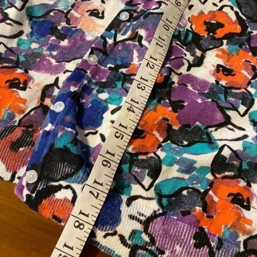 Jessica London Floral Cropped Cardigan - Picture 7 of 11